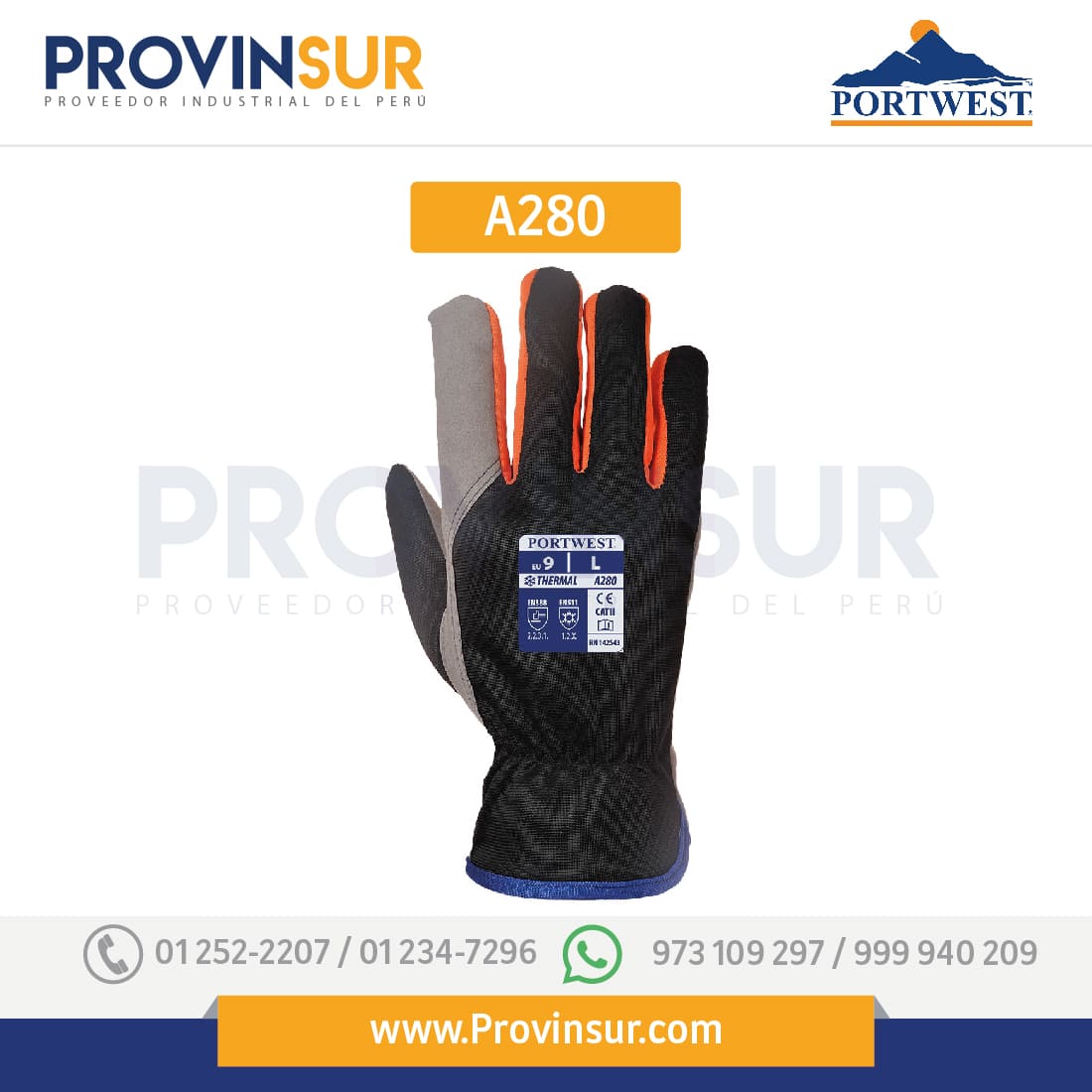 Guante Wintershield A280 Portwest 2 Guante Wintershield A280 Portwest