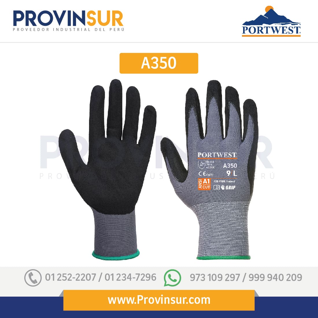 Guante DermiFlex A350 Portwest 1 Guante DermiFlex A350 Portwest