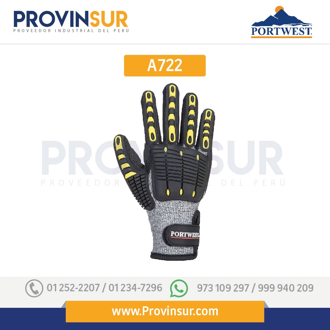 Guante Anti-Impacto A722 Portwest 2 Guante Anti-Impacto A722 Portwest