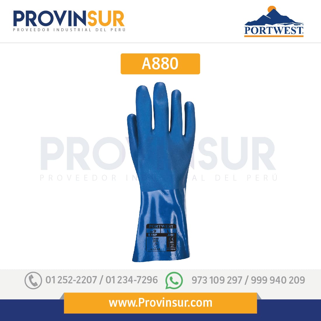 Guante Trawlmaster PVC A880 Portwest 2 Guante Trawlmaster PVC A880 Portwest