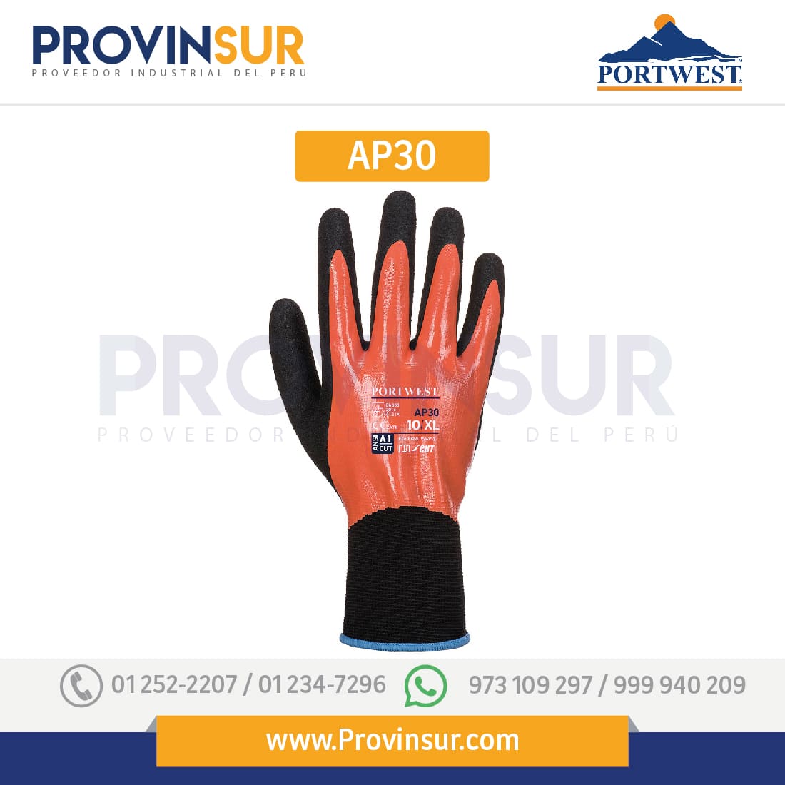Guante Dermi Pro AP30 Portwest 2 Guante Dermi Pro AP30 Portwest