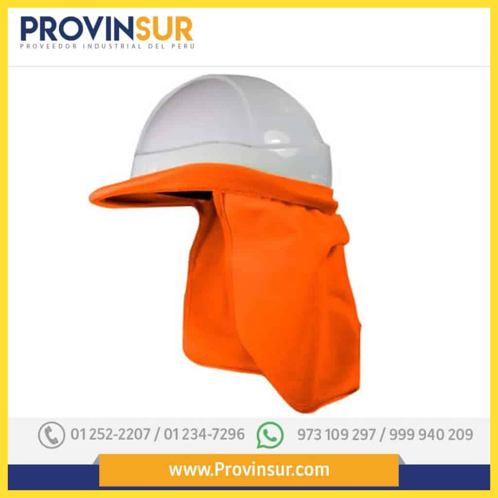 Cortaviento para Casco Tela Drill Naranja 1 Cortaviento para Casco Tela Drill Naranja