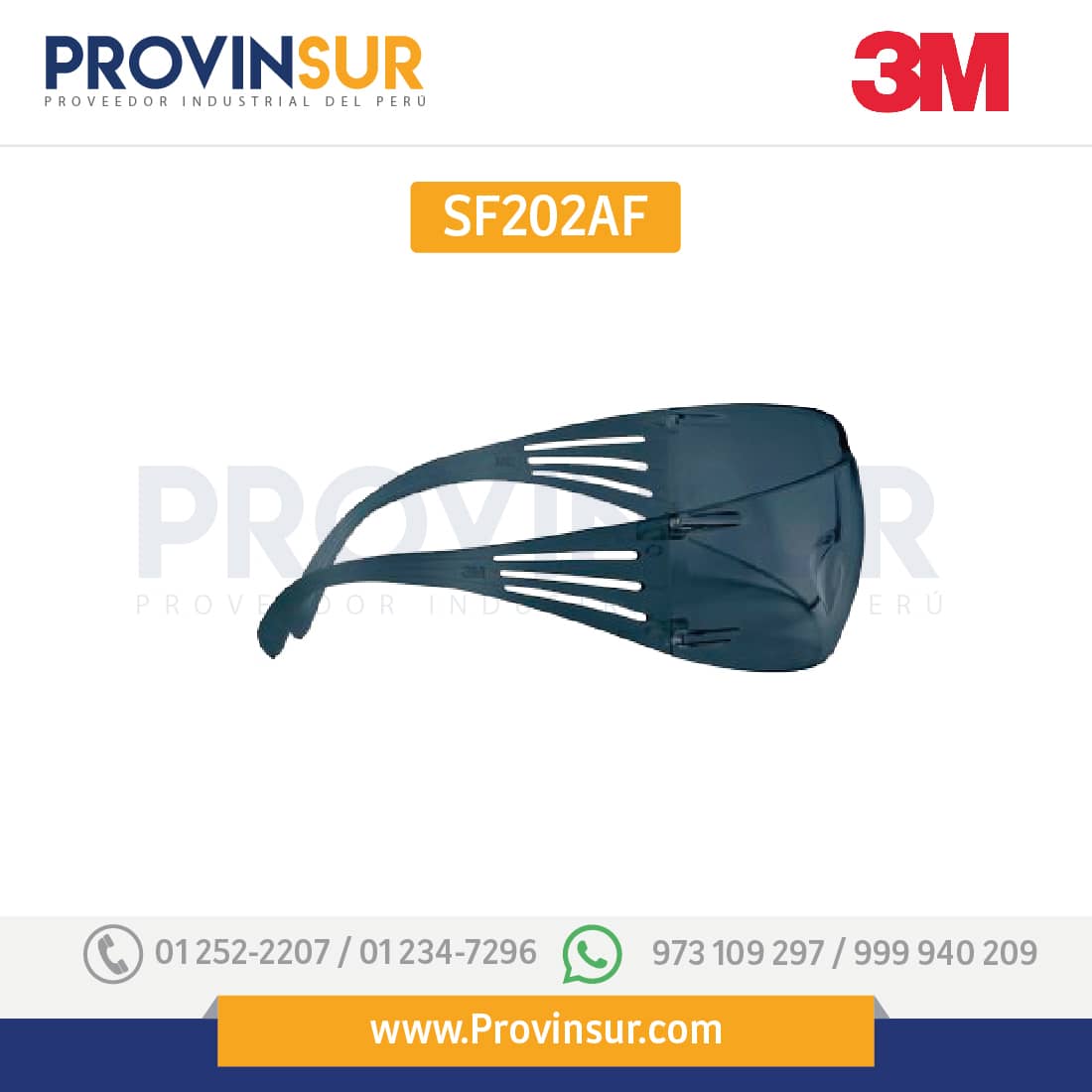Lente Securefit SF202AF 3M 3 Lente Securefit SF202AF 3M