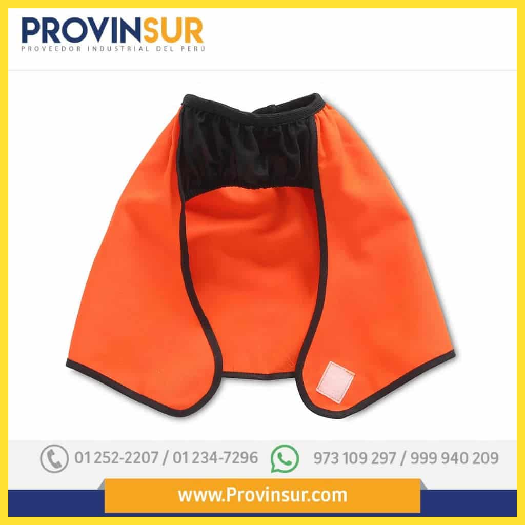 Cortaviento para Casco Tela Drill Naranja 3 Cortaviento para Casco Tela Drill Naranja