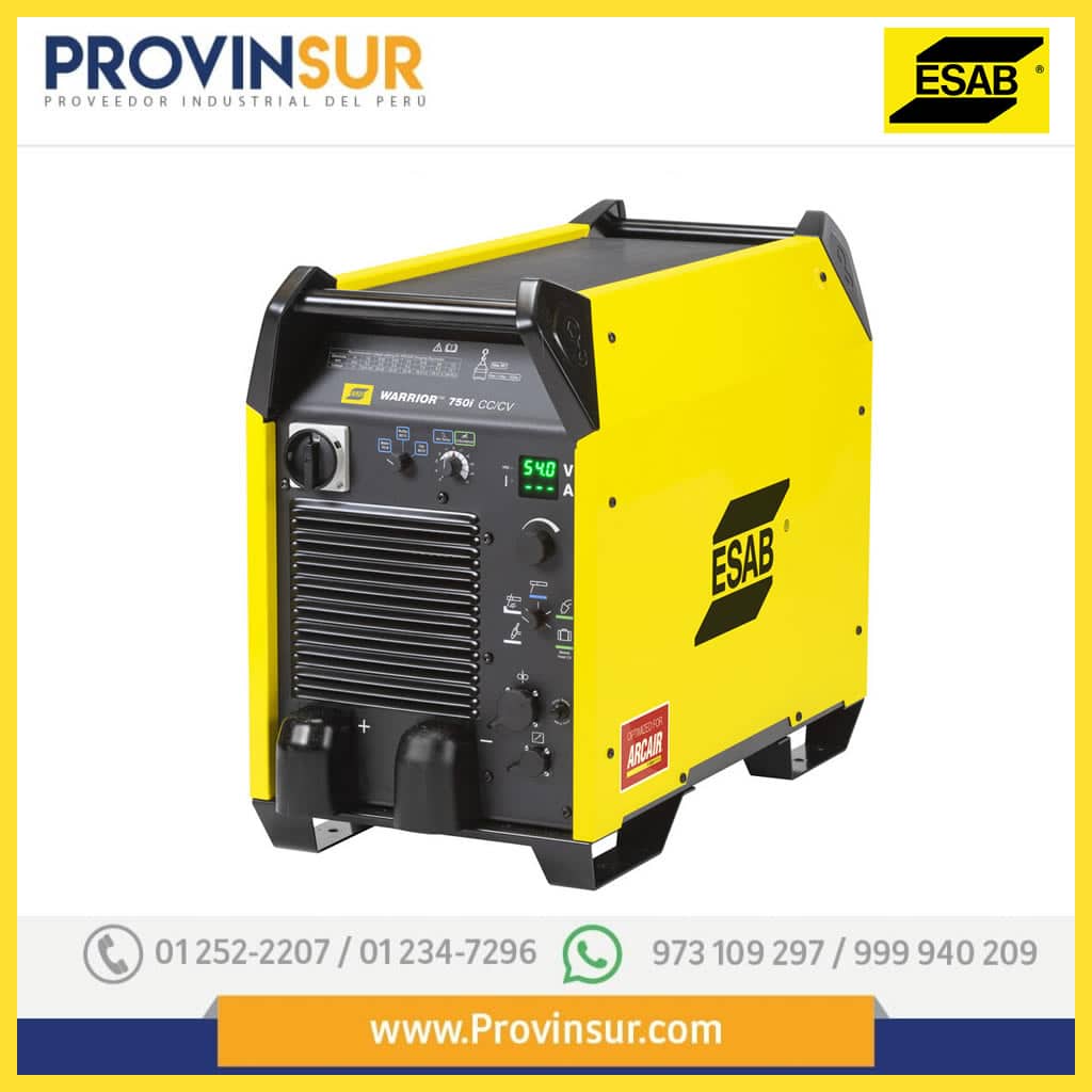 Maquina de Soldar ESAB Warrior 750i CC/CV 15-850 Amperios 1 esab warrior 750i