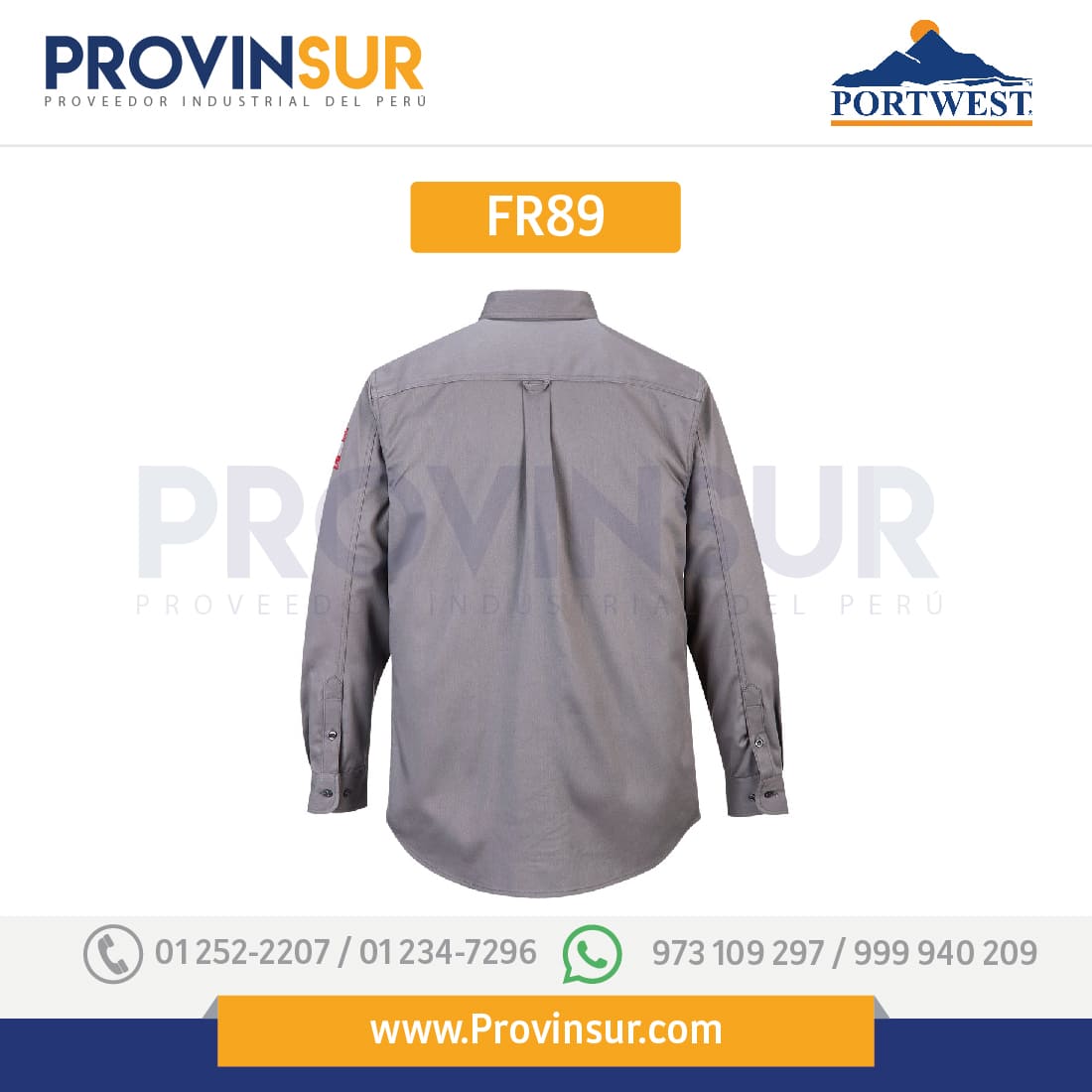 Camisa Bizflame 88/12 FR89 Portwest 2 Camisa Bizflame 88/12 FR89 Portwest