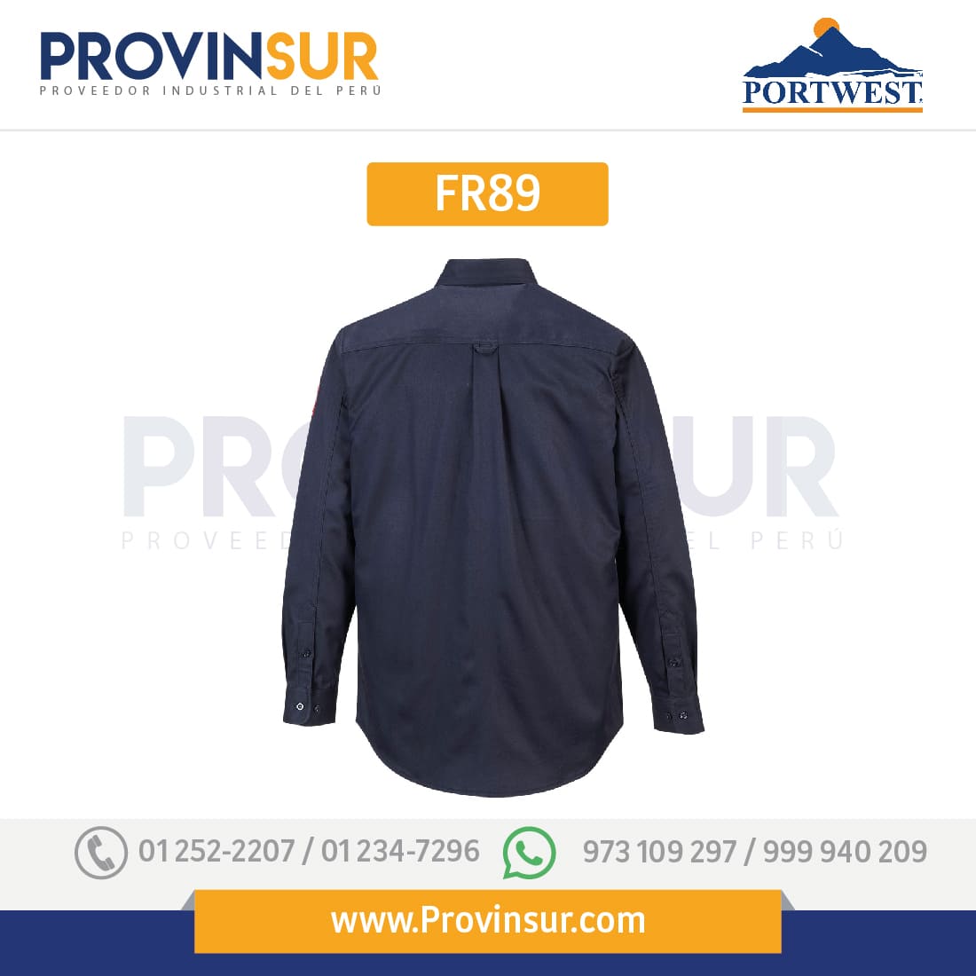 Camisa Bizflame 88/12 FR89 Portwest 6 Camisa Bizflame 88/12 FR89 Portwest