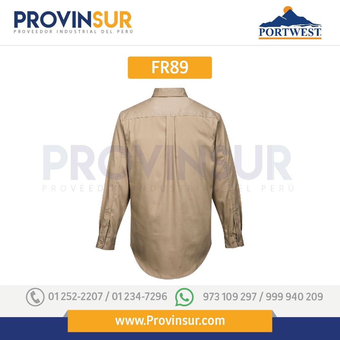 Camisa Bizflame 88/12 FR89 Portwest 4 Camisa Bizflame 88/12 FR89 Portwest