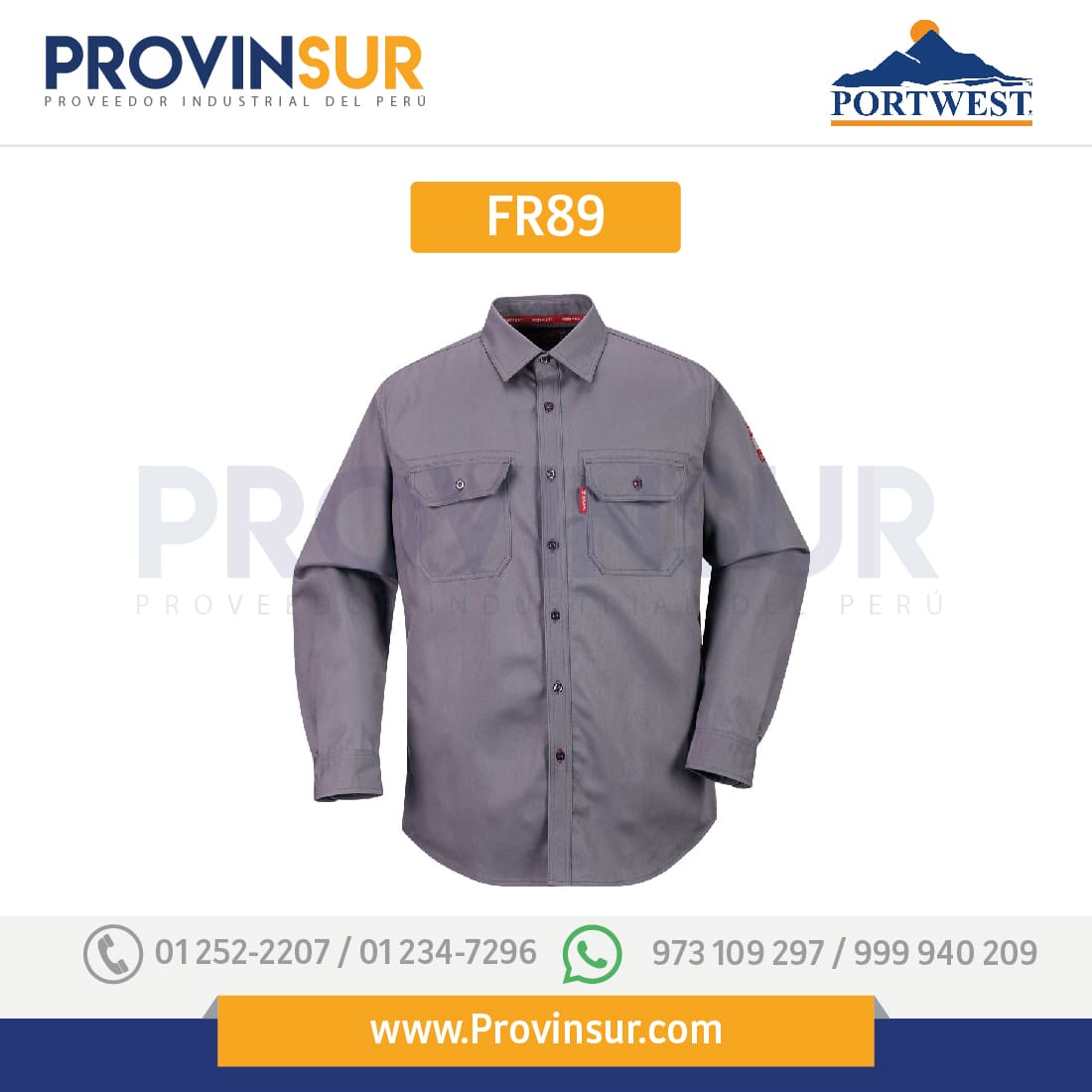 Camisa Bizflame 88/12 FR89 Portwest 1 Camisa Bizflame 88/12 FR89 Portwest