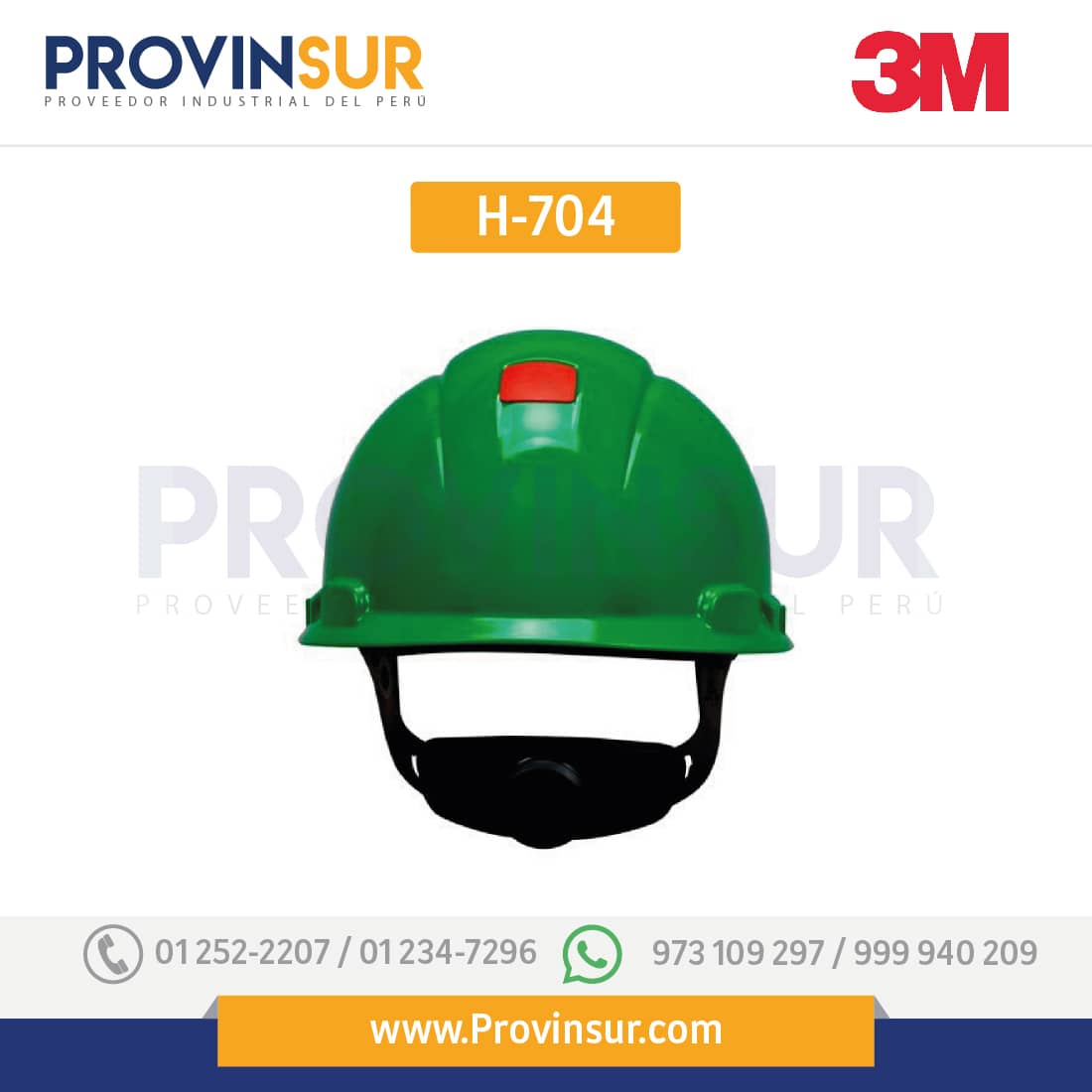 Casco H-704 Verde 3M 2 Casco H-704 Verde 3M