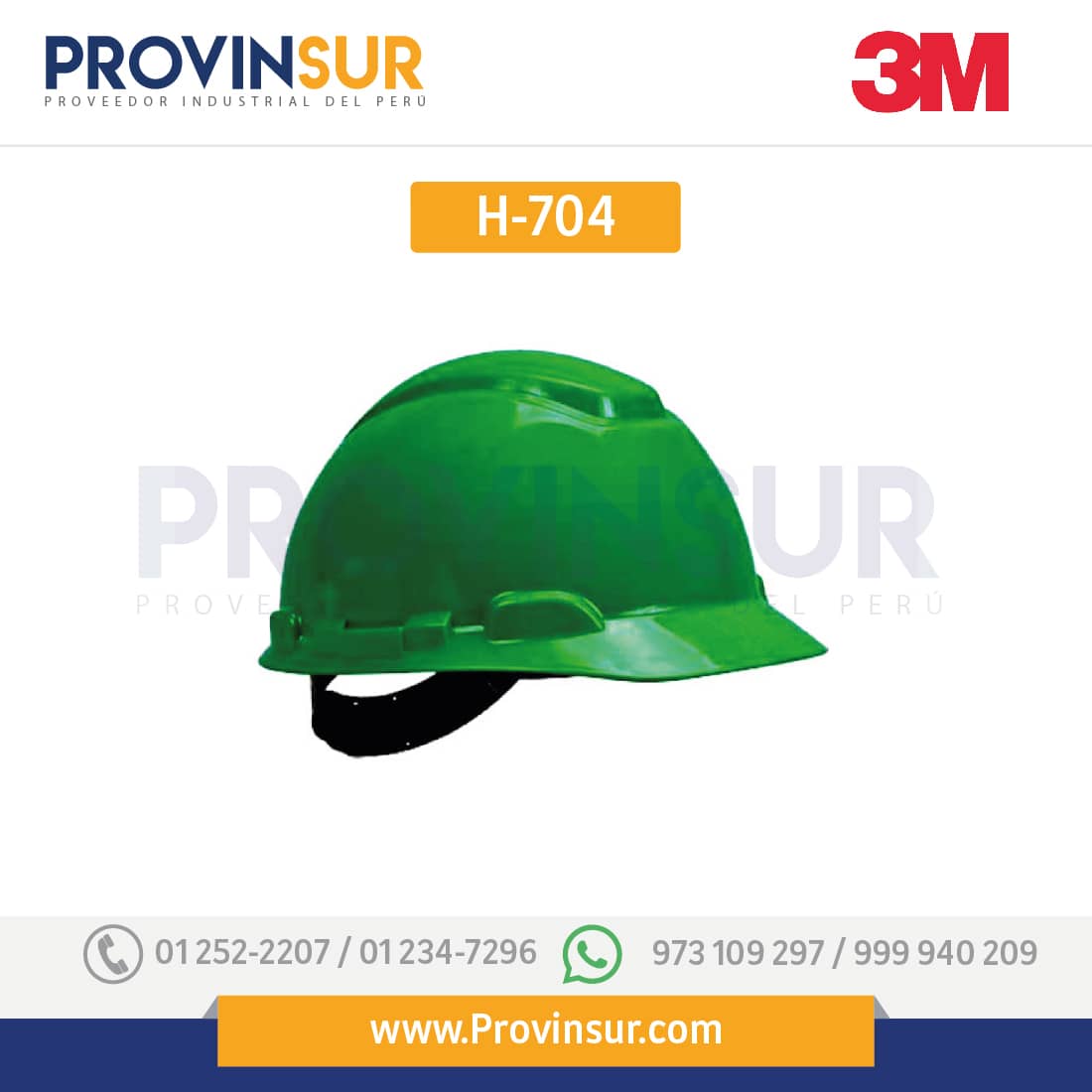 Casco H-704 Verde 3M 1 Casco H-704 Verde 3M