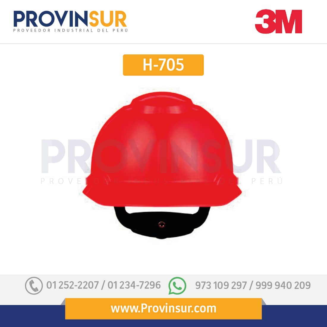Casco Rojo H-705 3M 2 Casco Rojo H-705 3M
