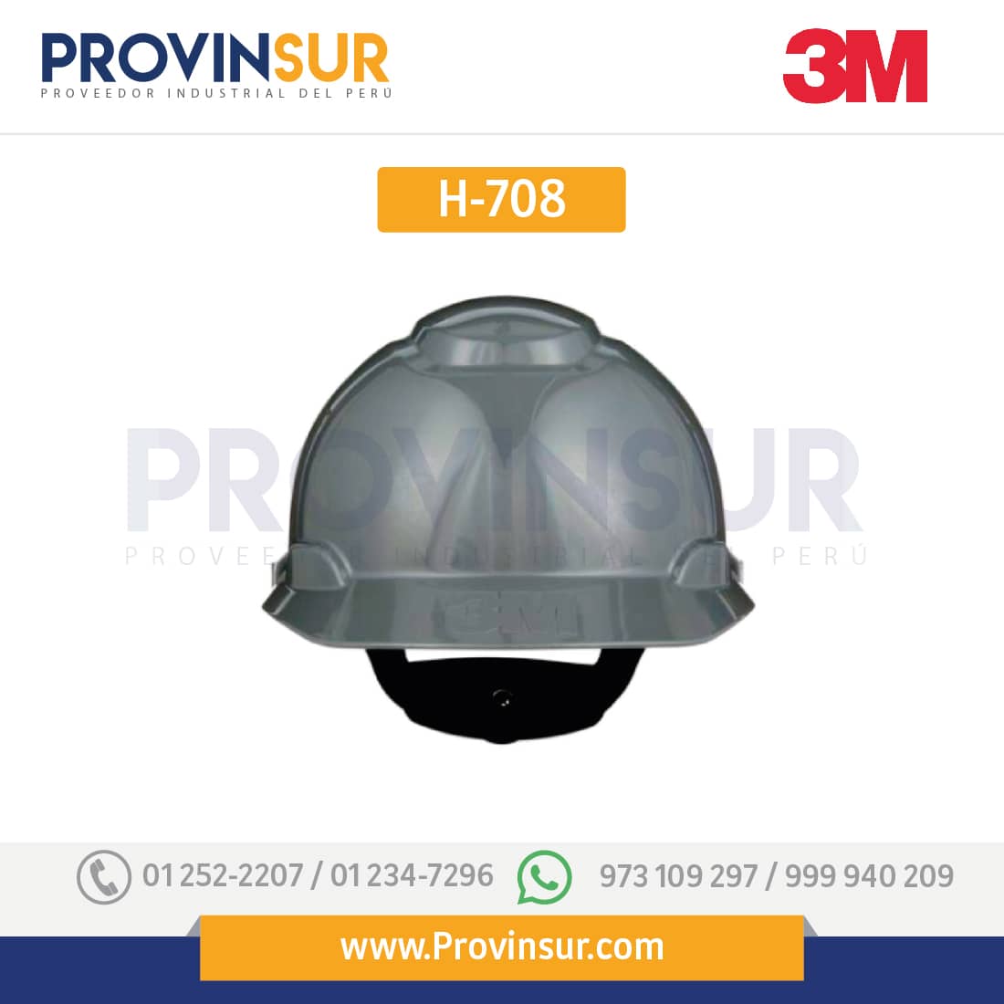 Casco Plomo H-708 3M 2 Casco Plomo H-708 3M