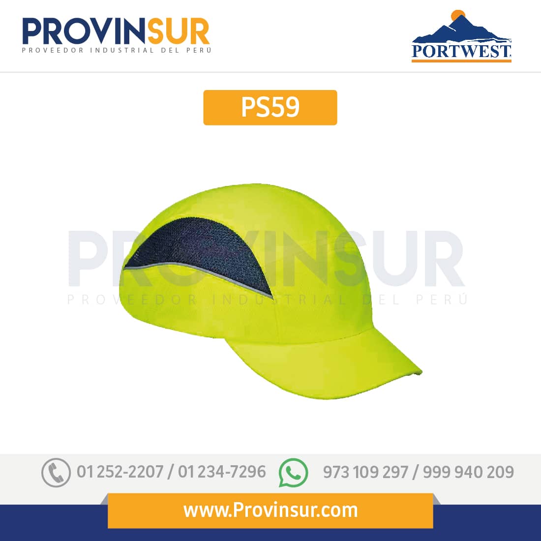 Gorra AirTech Bump PS59 Naranja Portwest 3 Gorra AirTech Bump PS59 Naranja Portwest