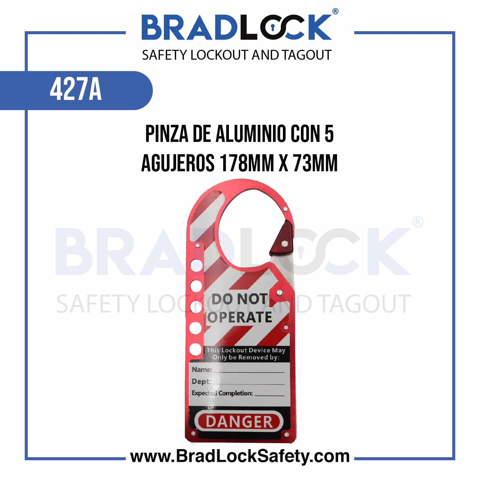 PINZA DE ALUMNIO CON 5 AGUJEROS 2 PINZA DE ALUMNIO CON 5 AGUJEROS