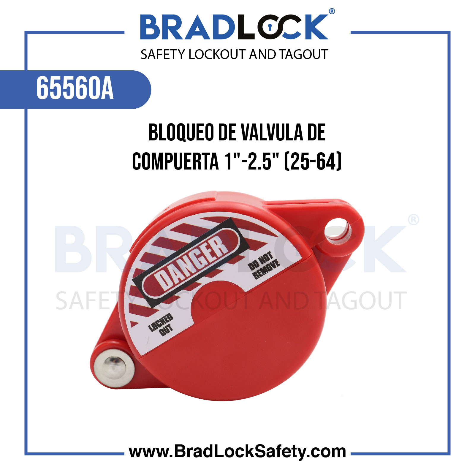 BLOQUEO DE VALVULA DE COMPUERTA 1"-2.5" 1 BLOQUEO DE VALVULA DE COMPUERTA 1"-2.5"