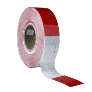 CINTA DE MARCAJE VEHICULAR REFLECTIVA ROJA/BLANCA 2"X50YDS 3M