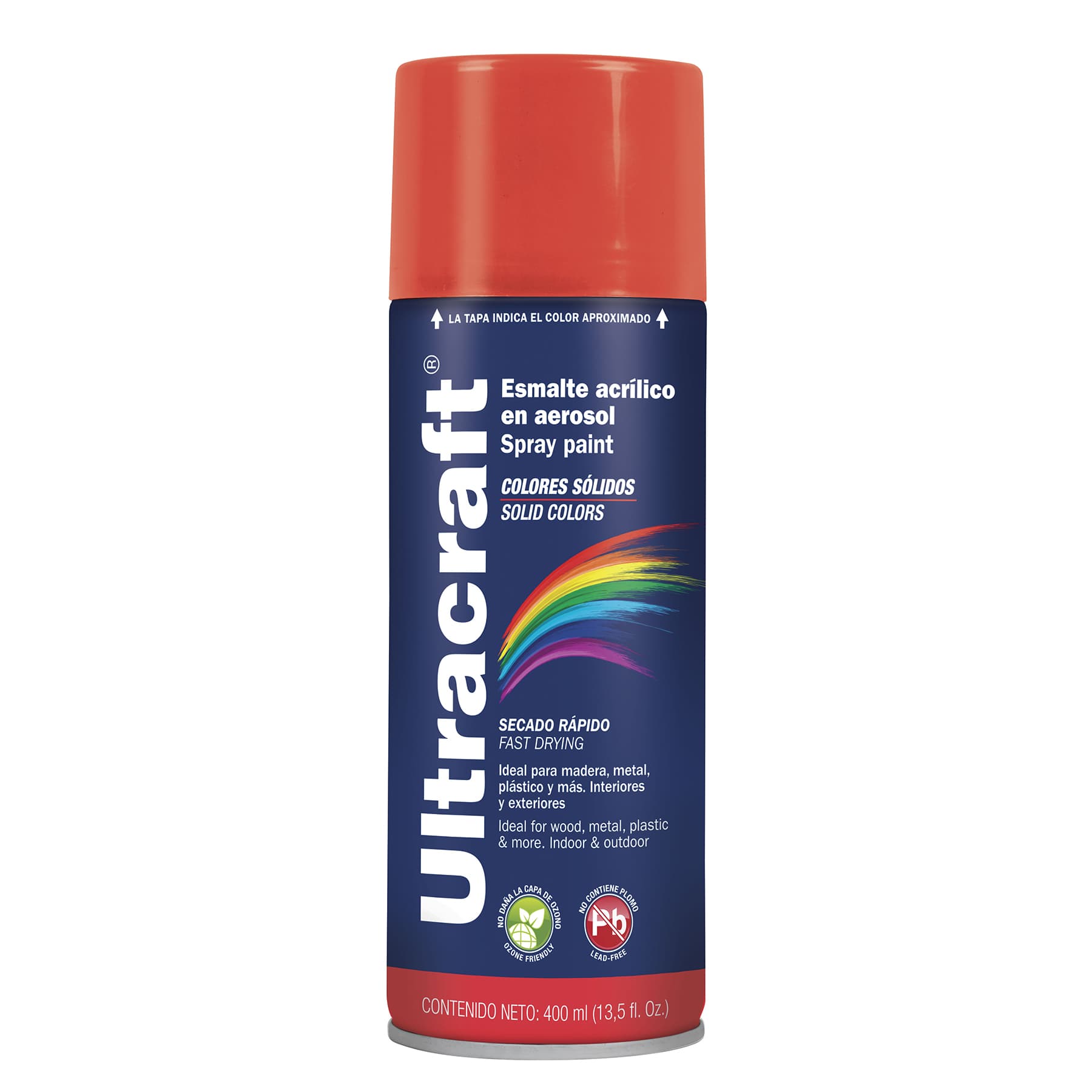 PINTURA EN SPRAY 40024 ROJO BRILLANTE ULTRACRAFT 400 ML 1 PINTURA EN SPRAY 40024 ROJO BRILLANTE ULTRACRAFT 400 ML