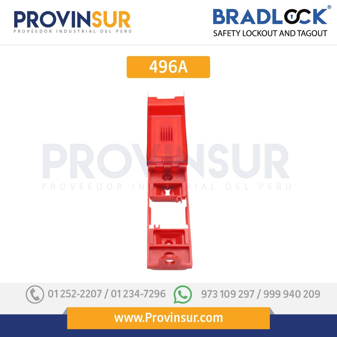 BLOQUEO PARA INTERRUPTOR PARA PARED 120 × 45 × 26MM 496A BRADLOCK 2 BLOQUEO PARA INTERRUPTOR PARA PARED 120 × 45 × 26MM 496A BRADLOCK