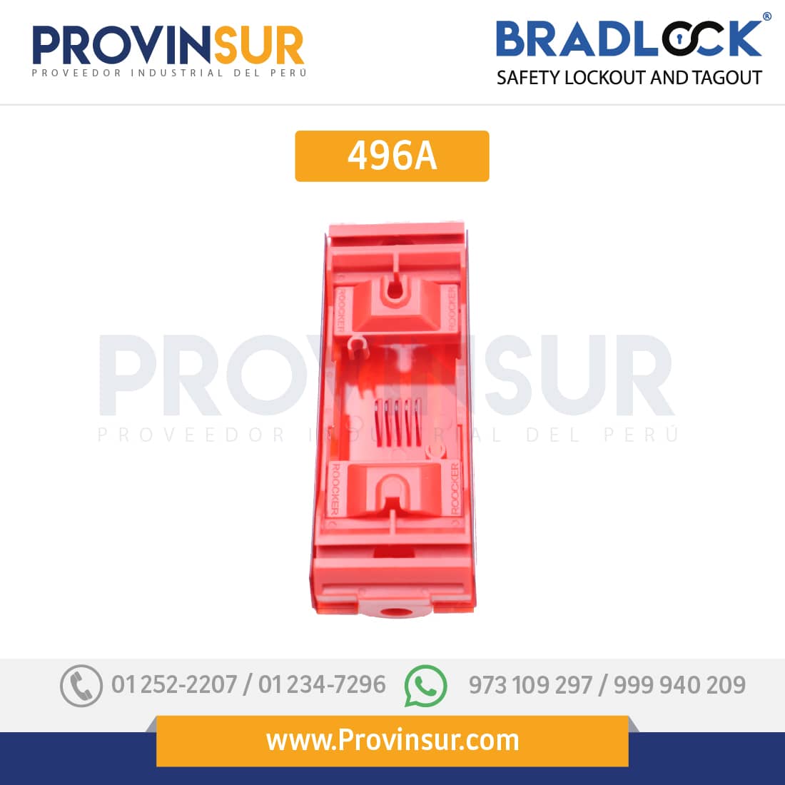 BLOQUEO PARA INTERRUPTOR PARA PARED 120 × 45 × 26MM 496A BRADLOCK 3 BLOQUEO PARA INTERRUPTOR PARA PARED 120 × 45 × 26MM 496A BRADLOCK