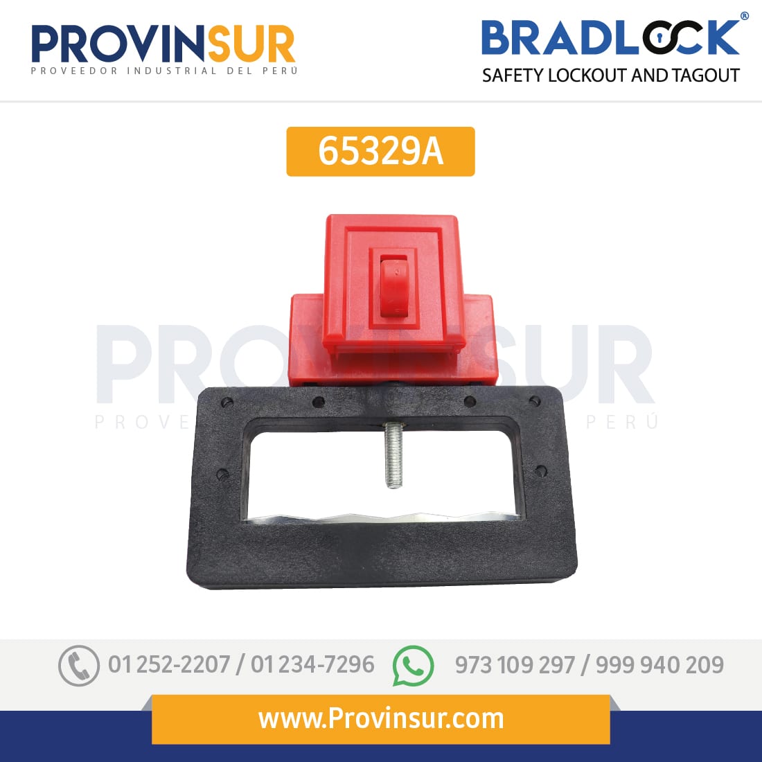 BLOQUEO DE INTERRUPTOR GRANDE 480/600V 65329A BRADLOCK 6 BLOQUEO DE INTERRUPTOR GRANDE 480/600V 65329A BRADLOCK