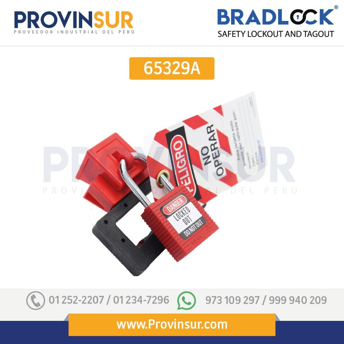 BLOQUEO DE INTERRUPTOR GRANDE 480/600V 65329A BRADLOCK 9 BLOQUEO DE INTERRUPTOR GRANDE 480/600V 65329A BRADLOCK