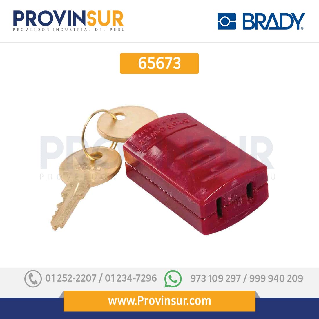 BLOQUEO DE ENCHUFE STOPOWER 65673 BRADY 1 BLOQUEO DE ENCHUFE STOPOWER 65673 BRADY