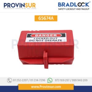 BLOQUEO DE ENCHUFE 110V C/ ETIQUETA PELIGRO 65674A BRADLOCK