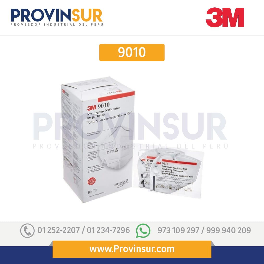 Mascarilla Plegable N95 9010 3M 2 Mascarilla Plegable N95 9010 3M