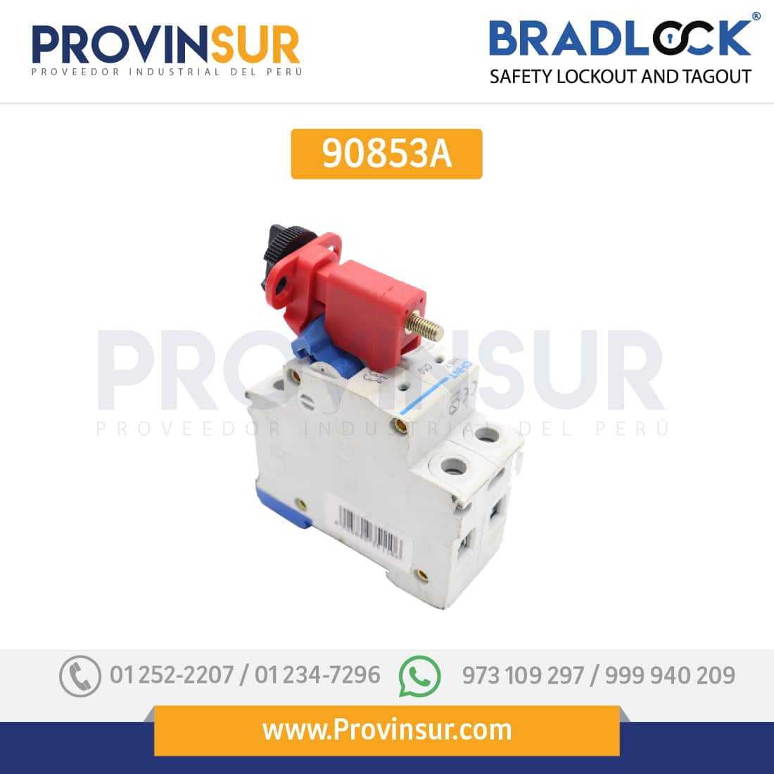 BLOQUEO DE INTERRUPTOR DE CIRCUITO TBLO 90853A BRADLOCK 4 BLOQUEO DE INTERRUPTOR DE CIRCUITO TBLO 90853A BRADLOCK