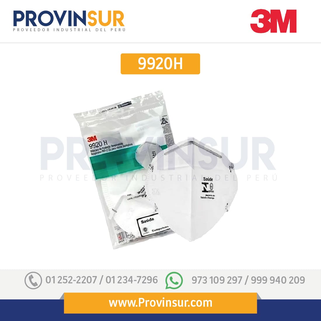 Mascarilla PFF2 9920H 3M 2 Mascarilla PFF2 9920H 3M