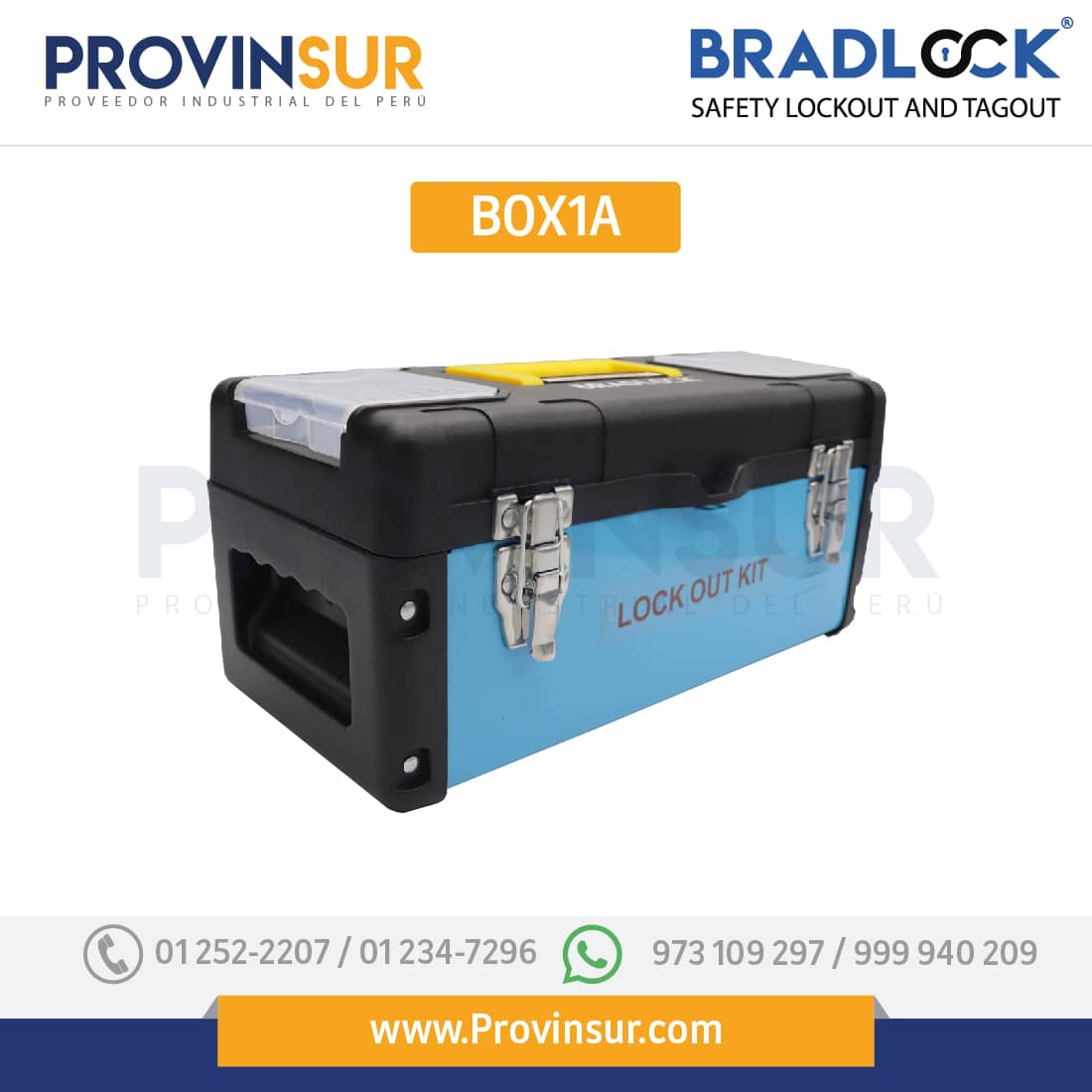 CAJA DE BLOQUEO 410X190X185MM BOX1A BRADLOCK 3 CAJA DE BLOQUEO 410X190X185MM BOX1A BRADLOCK