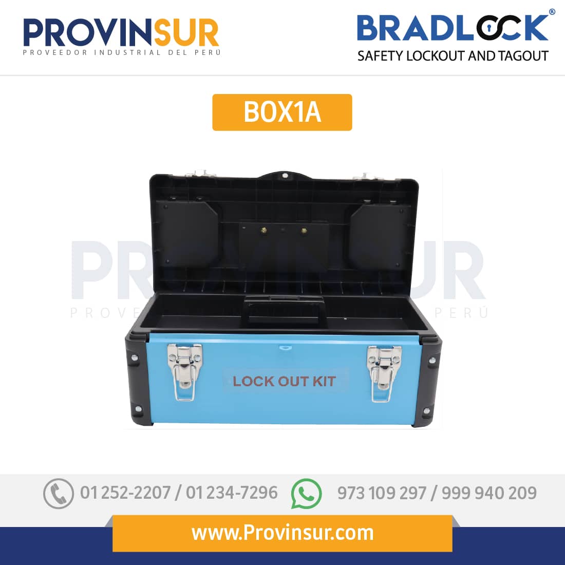 CAJA DE BLOQUEO 410X190X185MM BOX1A BRADLOCK 2 CAJA DE BLOQUEO 410X190X185MM BOX1A BRADLOCK