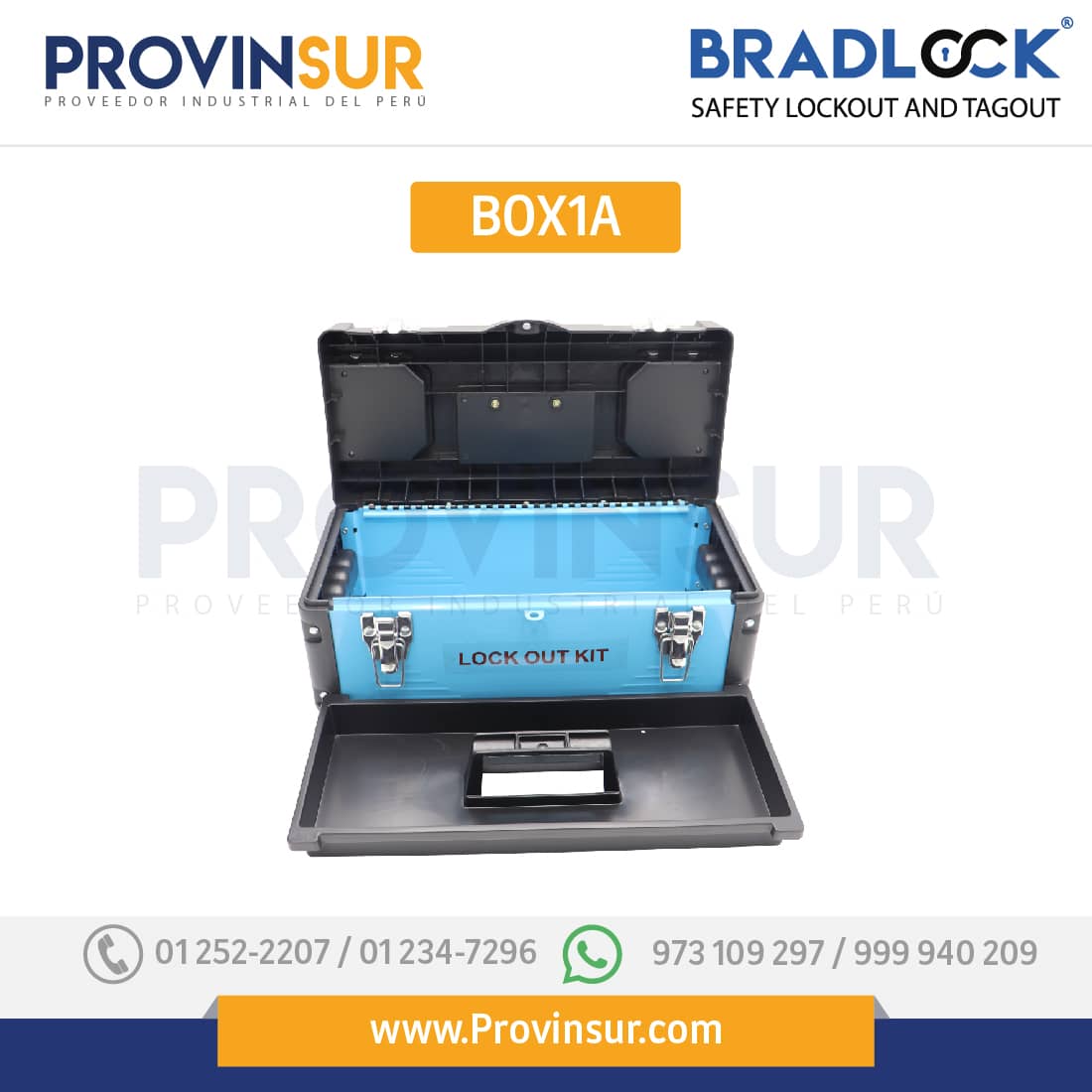 CAJA DE BLOQUEO 410X190X185MM BOX1A BRADLOCK 1 CAJA DE BLOQUEO 410X190X185MM BOX1A BRADLOCK
