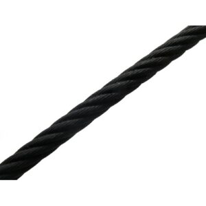 CABLE DE ACERO NEGRO DE 1/4, TIPO BOA 6X19 ALMA DE ACERO 2.74TON