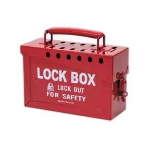 CAJA DE BLOQUEO METALICA ROJO 65699 BRADY