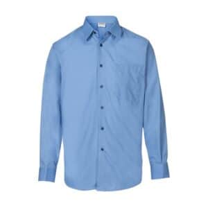 CAMISA MANGA LARGA COLOR AZUL