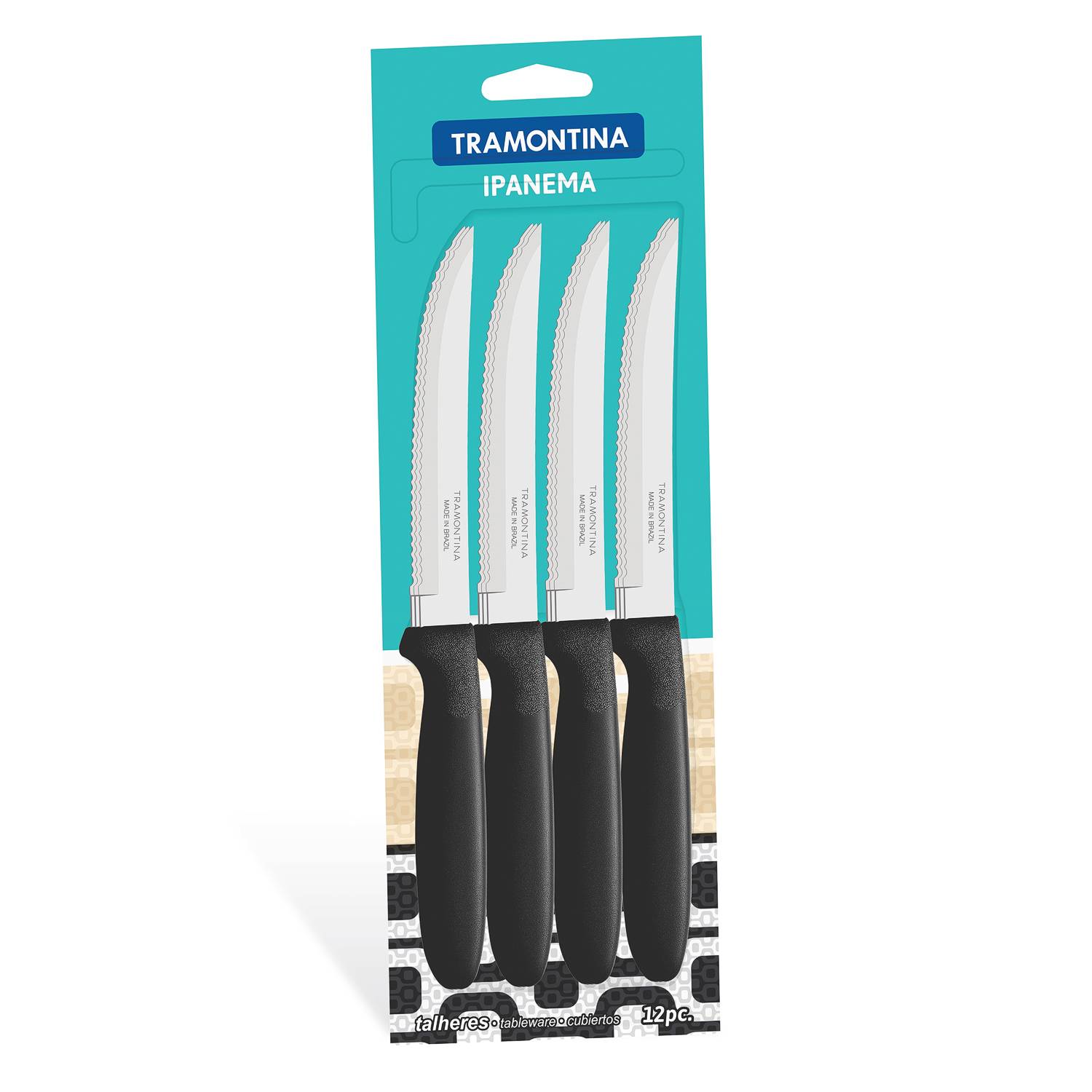 CUCHILLO ASADO 12 PZAS IPANEM 23360/905 1 CUCHILLO ASADO 12 PZAS IPANEM 23360/905