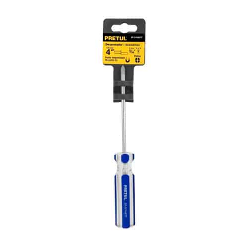 DESARMADOR CRUZ 3/16"X4"MANGO DE PVC 21473 PRETUL 1 DESARMADOR CRUZ 3/16"X4"MANGO DE PVC 21473 PRETUL