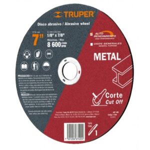 DISCO CORTE DE METAL 7" X 3.2MM X 7/8" 11561 TRUPER