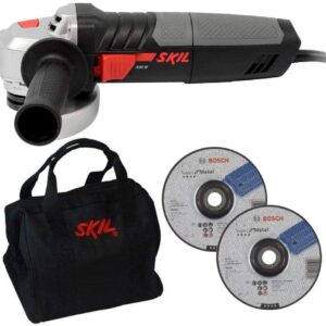 ESMERIL ANGULAR 9004 4.5"-830W + 2 DISCOS + BOLSO F012.90 SKIL
