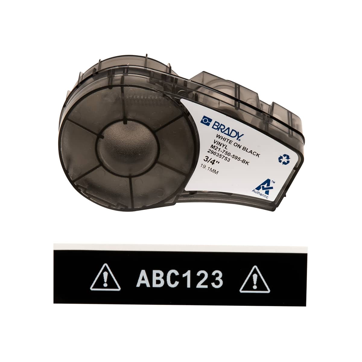 ETIQUETA M21-750-595-BK BRADY 1 ETIQUETA M21-750-595-BK BRADY