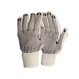 GUANTE DE HILO CON PUNTOS PVC