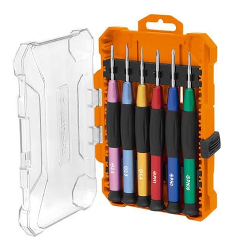 JGO DESARMADOR + PUNTILLAS X 30 PZAS ME-6036C 1 JGO DESARMADOR + PUNTILLAS X 30 PZAS ME-6036C