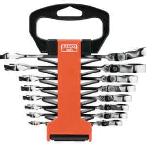 JGO LLAVE COMBINADA DE CARRACA ARTICULAR 8P 41RM/SH8 BAHCO