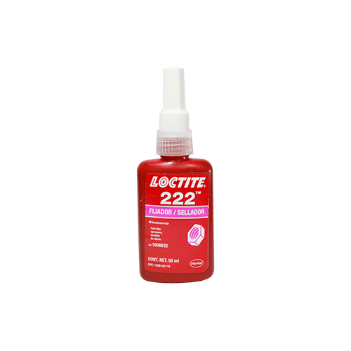 FIJADOR DE ROSCAS RESISTENCIA BAJA 50 ML LOCTITE 222 1 FIJADOR DE ROSCAS RESISTENCIA BAJA 50 ML LOCTITE 222