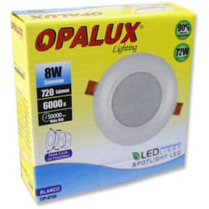 PANEL OPALUX DE 8W SPOTS