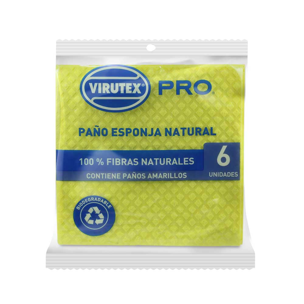PAÑO ESPONJA COLOR X6 VIRUTEX 1 PAÑO ESPONJA COLOR X6 VIRUTEX