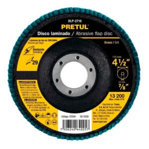 PRETUL FLAP DISCS 4 -1/2" GRANO 60 CENTRO 7/8 " 22351 PRETUL