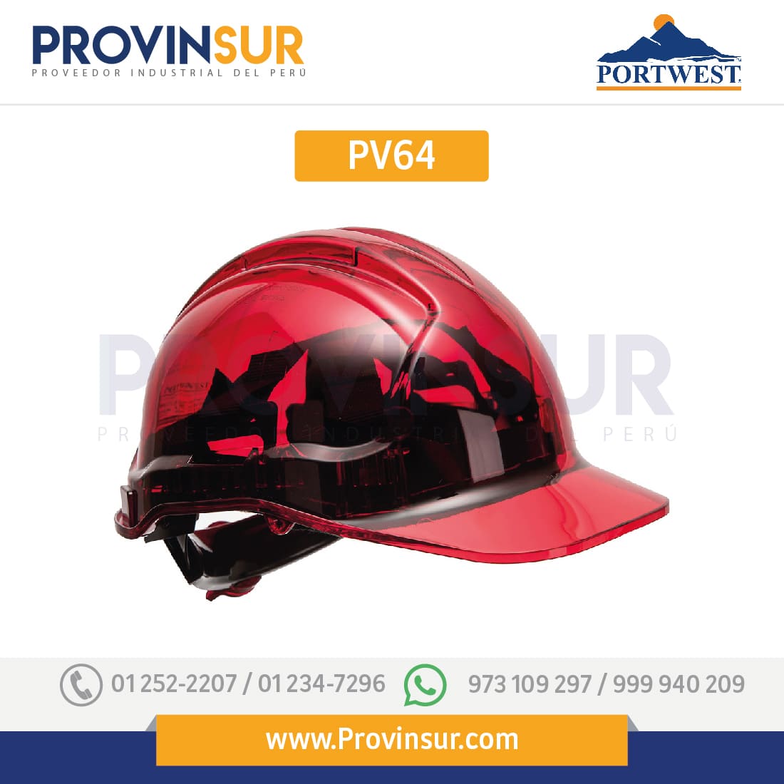 Casco Peak View Plus con ruleta PV64 Portwest 11 Casco Peak View Plus con ruleta PV64 Portwest